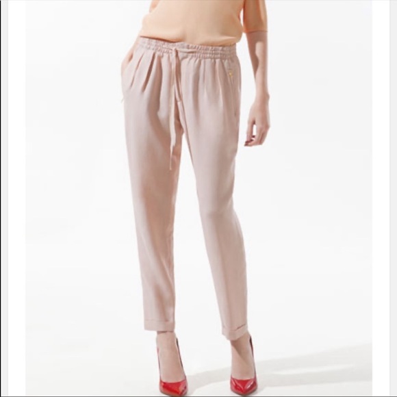 Zara Pants - Zara Blush High Waisted Drawstring Pants Size L
